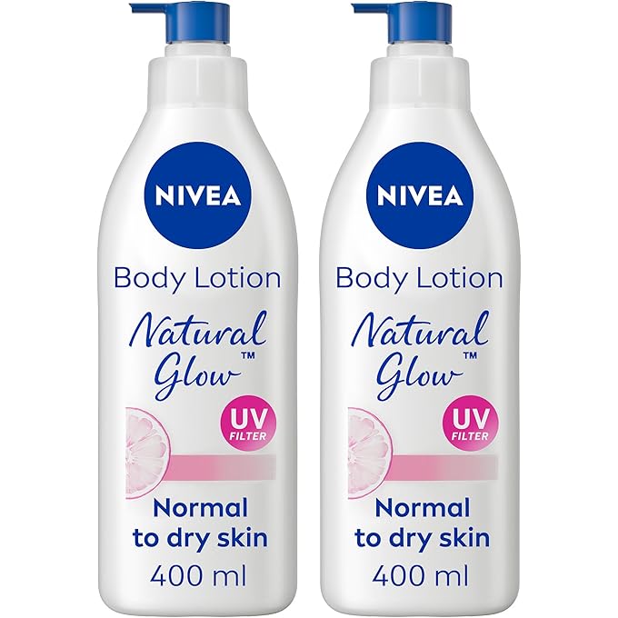 نيفيا لوشن الجسم NIVEA بلون متساوي، مركب طبيعي للصفاء الطبيعي وفيتامين C، لجميع أنواع البشرة، 2x400 مل - Image 1